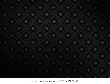 Dark Silver, Gray vector pattern with lines, rectangles. Colorful lines, squares on abstract background with gradient. Best design for your ad, poster, banner.