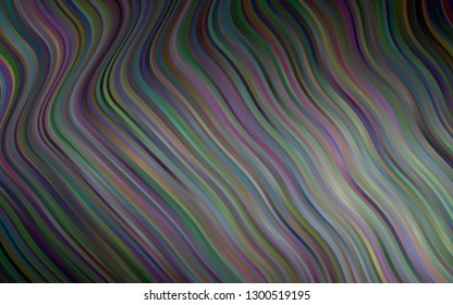 Dark Silver, Gray vector pattern with bent ribbons. A completely new color illustration in marble style. A completely new template for your business design.