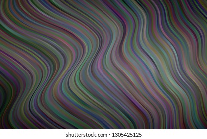 Dark Silver, Gray vector pattern with lamp shapes. Blurred geometric sample with gradient bubbles.  The template for cell phone backgrounds.