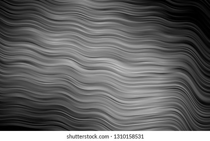 Dark Silver, Gray vector pattern with lava shapes. Blurred geometric sample with gradient bubbles.  The best blurred design for your business.