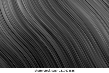 Dark Silver, Gray vector pattern with bent ribbons. A sample with blurred bubble shapes. The template for cell phone backgrounds.