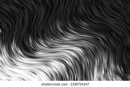 Dark Silver, Gray vector pattern with bubble shapes. Shining crooked illustration in marble style. The template for cell phone backgrounds.