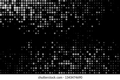 Dark Silver, Gray vector pattern with spheres. Modern abstract illustration with colorful water drops. Pattern for ads, booklets.