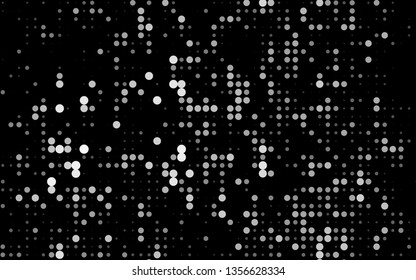 Dark Silver, Gray vector pattern with spheres. Abstract illustration with colored bubbles in nature style. Pattern for beautiful websites.