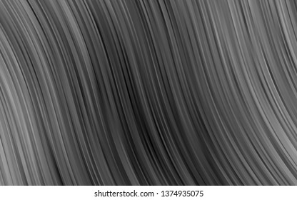 Dark Silver, Gray vector pattern with bent ribbons. Brand new colored illustration in marble style with gradient. Pattern for your business design.