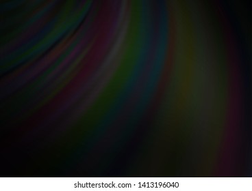 Dark Silver, Gray vector pattern with lamp shapes. Modern gradient abstract illustration with bandy lines. Marble style for your business design.