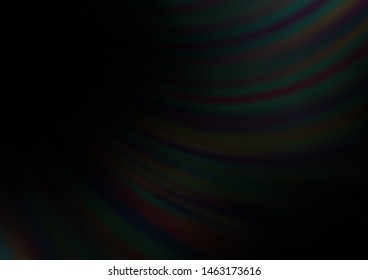 Dark Silver, Gray vector pattern with lava shapes. Blurred geometric sample with gradient bubbles.  Brand new design for your ads, poster, banner.