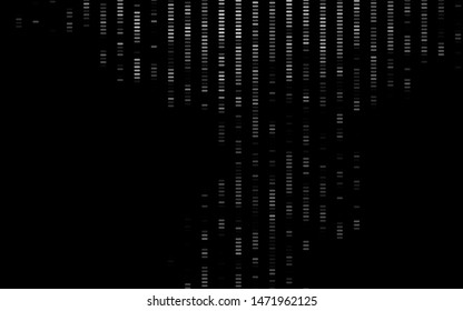 Dark Silver, Gray vector pattern with narrow lines. Lines on blurred abstract background with gradient. Pattern for websites, landing pages.