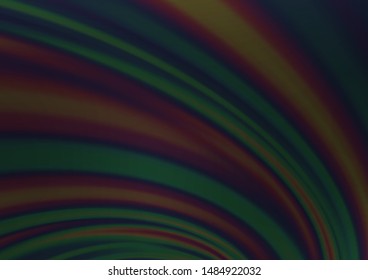 Dark Silver, Gray vector pattern with lava shapes. A sample with blurred bubble shapes. The elegant pattern for brand book.