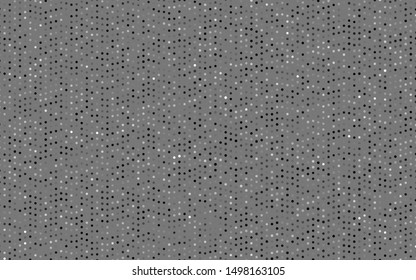 Dark Silver, Gray vector pattern with spheres. Blurred decorative design in abstract style with bubbles. Template for your brand book.