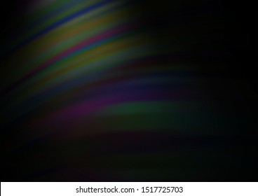 Dark Silver, Gray vector pattern with lines, ovals. Colorful abstract illustration with gradient lines. Marble design for your web site.