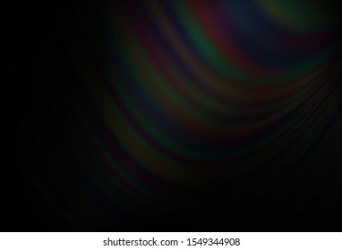 Dark Silver, Gray vector pattern with bent ribbons. A sample with blurred bubble shapes. A completely new marble design for your business.