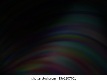 Dark Silver, Gray vector pattern with bent ribbons. Geometric illustration in marble style with gradient.  A completely new template for your business design.