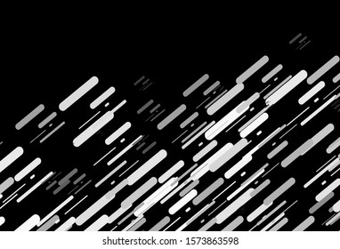 Dark Silver, Gray vector pattern with narrow lines. Lines on blurred abstract background with gradient. Pattern for websites, landing pages.