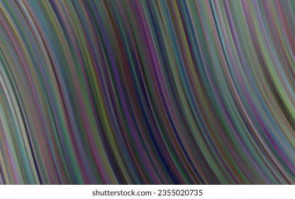 Plata oscura, patrón vectorial gris con líneas, ovales. Ilustración de nuevo color en estilo de mármol con gradiente. El diseño elegante del libro de marcas.