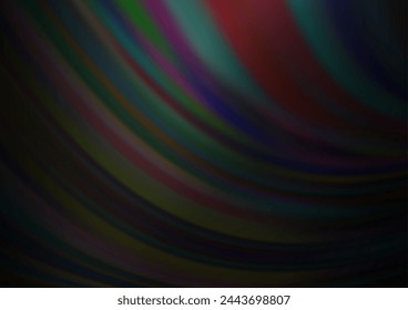 Dark Silver, Gray vector pattern with lava shapes. Colorful illustration in abstract marble style with gradient. A new texture for your  ad, booklets, leaflets.