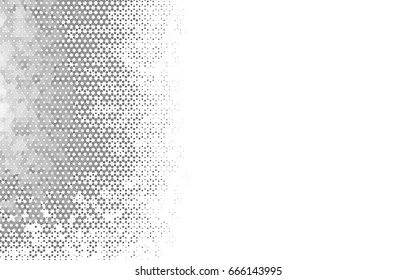 Dark Silver, Gray vector pattern. Hexagonal template. Geometric sample. Repeating hexagon shapes. Brand-New texture for your design. Pattern can be used for background