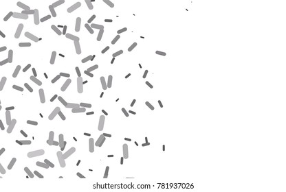 Dark Silver, Gray vector pattern with rounded lines. Shining colored illustration with rounded stripes. The pattern can be used for websites.