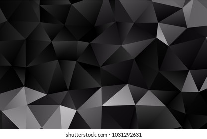 Dark Silver, Gray vector polygon abstract background. Shining colored illustration in a brand-new style. A completely new design for your business.