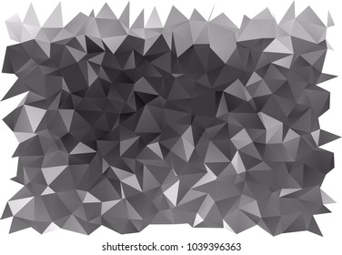 Dark Silver, Gray vector polygon abstract background. Colorful abstract illustration with gradient. A completely new template for your business design.