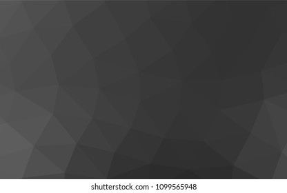 Dark Silver, Gray vector polygon abstract pattern. A completely new color illustration in a vague style. A completely new design for your business.
