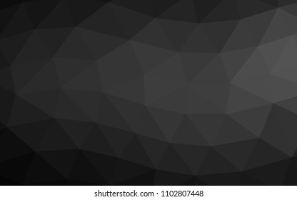 Dark Silver, Gray vector polygon abstract polygon abstract. Creative geometric illustration in Origami style with gradient. A new texture for your design.