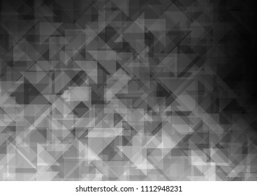 Dark Silver, Gray vector polygon abstract polygon abstract. Modern geometrical abstract illustration with gradient. The best triangular design for your business.