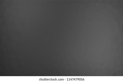 Dark Silver, Gray vector polygon abstract backdrop. Colorful abstract illustration with gradient. The textured pattern can be used for background.