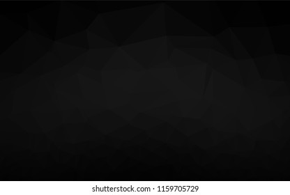 Dark Silver, Gray vector polygon abstract layout. An elegant bright illustration with gradient. The textured pattern can be used for background.