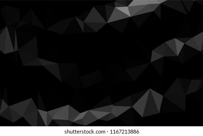 Dark Silver, Gray vector polygon abstract background. Colorful abstract illustration with gradient. A completely new template for your business design.