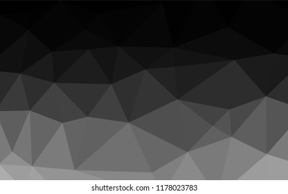 Dark Silver, Gray vector polygon abstract background. An elegant bright illustration with gradient. Brand new design for your business.