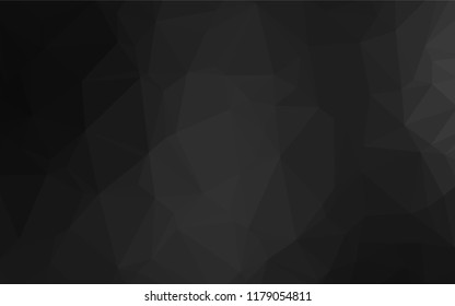Dark Silver, Gray vector polygon abstract layout. Colorful abstract illustration with gradient. A new texture for your design.