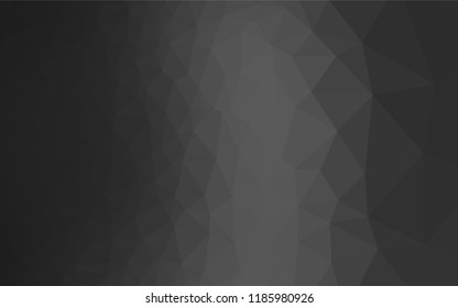 Dark Silver, Gray vector polygon abstract backdrop. Brand new colored illustration in blurry style with gradient. The textured pattern can be used for background.
