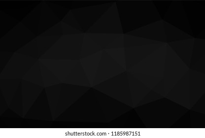Dark Silver, Gray vector polygon abstract layout. A sample with polygonal shapes. Brand new style for your business design.