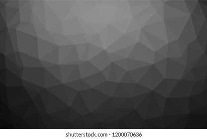 Dark Silver, Gray vector polygon abstract layout. Creative geometric illustration in Origami style with gradient. Brand new style for your business design.