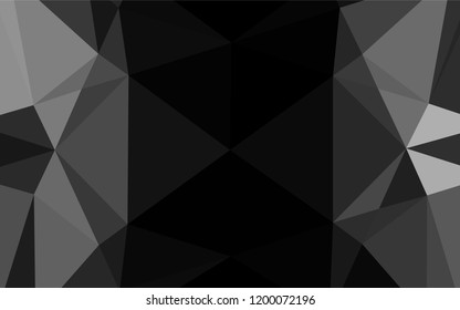 Dark Silver, Gray vector polygon abstract background. Colorful abstract illustration with gradient. A new texture for your design.