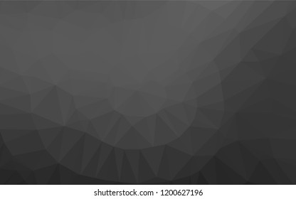 Dark Silver, Gray vector polygon abstract layout. Brand new colored illustration in blurry style with gradient. A completely new template for your business design.