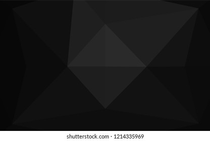 Dark Silver, Gray vector polygon abstract layout. Shining colored illustration in a Brand new style. The elegant pattern can be used as part of a brand book.