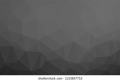 Dark Silver, Gray vector polygon abstract layout. Glitter abstract illustration with an elegant design. The template can be used as a background for cell phones.