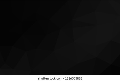 Dark Silver, Gray vector polygon abstract backdrop. Colorful abstract illustration with gradient. The elegant pattern can be used as part of a brand book.