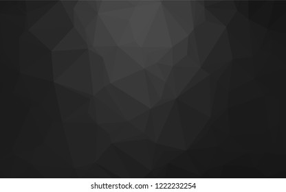 Dark Silver, Gray vector polygon abstract backdrop. A completely new color illustration in a vague style. The elegant pattern can be used as part of a brand book.