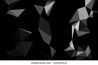 Dark Silver, Gray vector polygon abstract background. Colorful abstract illustration with gradient. Triangular pattern for your business design.