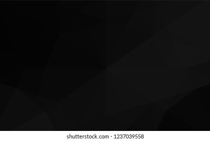 Dark Silver, Gray vector polygon abstract layout. A sample with polygonal shapes. A completely new template for your business design.