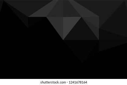 Dark Silver, Gray vector polygon abstract layout. Modern geometrical abstract illustration with gradient. A completely new template for your business design.