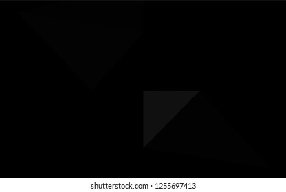 Dark Silver, Gray vector polygon abstract layout. Creative illustration in halftone style with gradient. A completely new template for your business design.