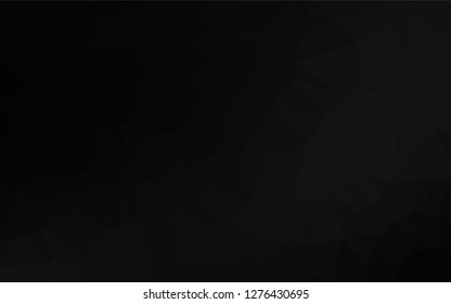 Dark Silver, Gray vector polygon abstract background. Colorful abstract illustration with gradient. The textured pattern can be used for background.