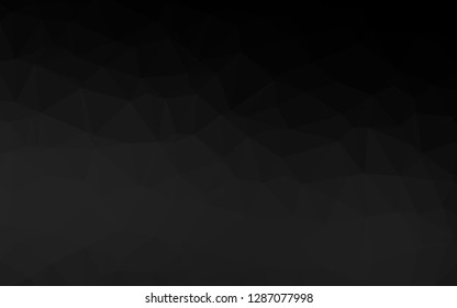 Dark Silver, Gray vector polygon abstract layout. Geometric illustration in Origami style with gradient. Completely new design for your business.