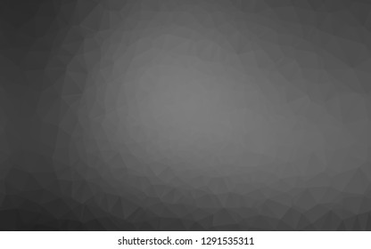 Dark Silver, Gray vector polygon abstract layout. Colorful illustration in abstract style with gradient. Completely new design for your business.