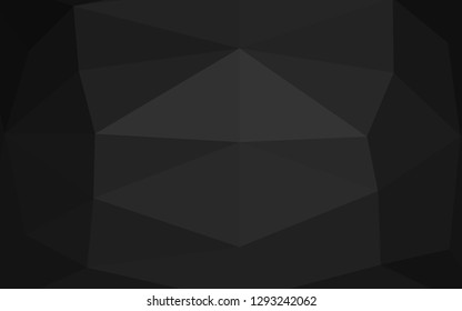 Dark Silver, Gray vector polygon abstract layout. Brand new colorful illustration in with gradient. Brand new style for your business design.