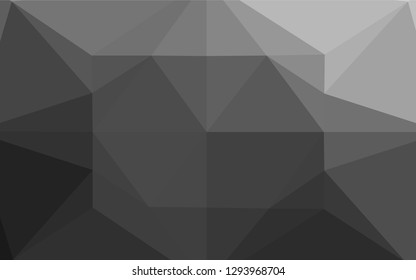 Dark Silver, Gray vector polygon abstract layout. A completely new color illustration in a vague style. A new texture for your design.